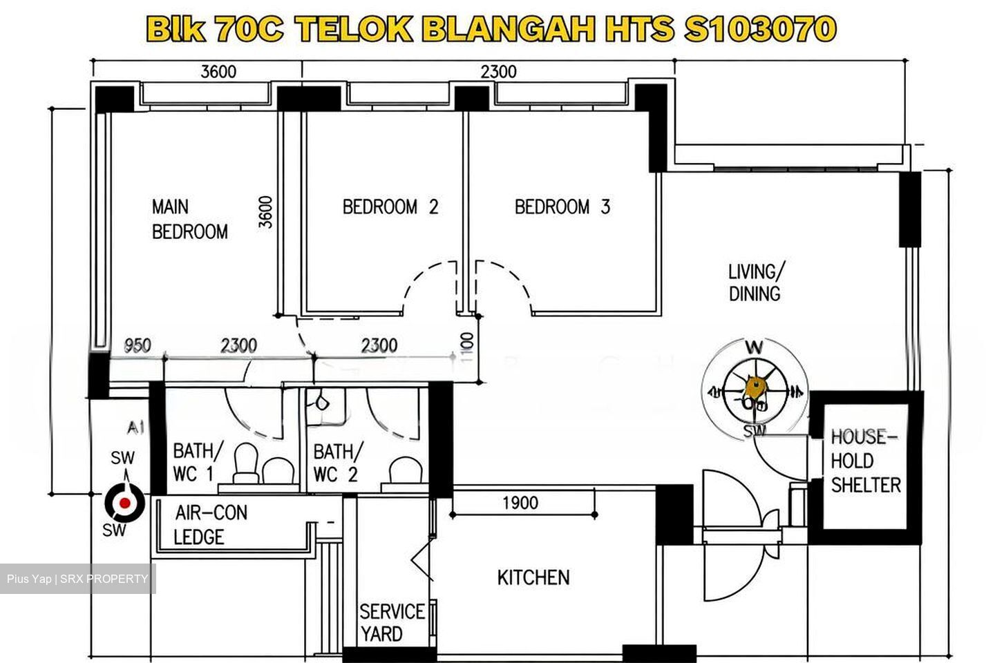 Blk 70C Telok Blangah Ridgeview (Bukit Merah), HDB 4 Rooms #580709231